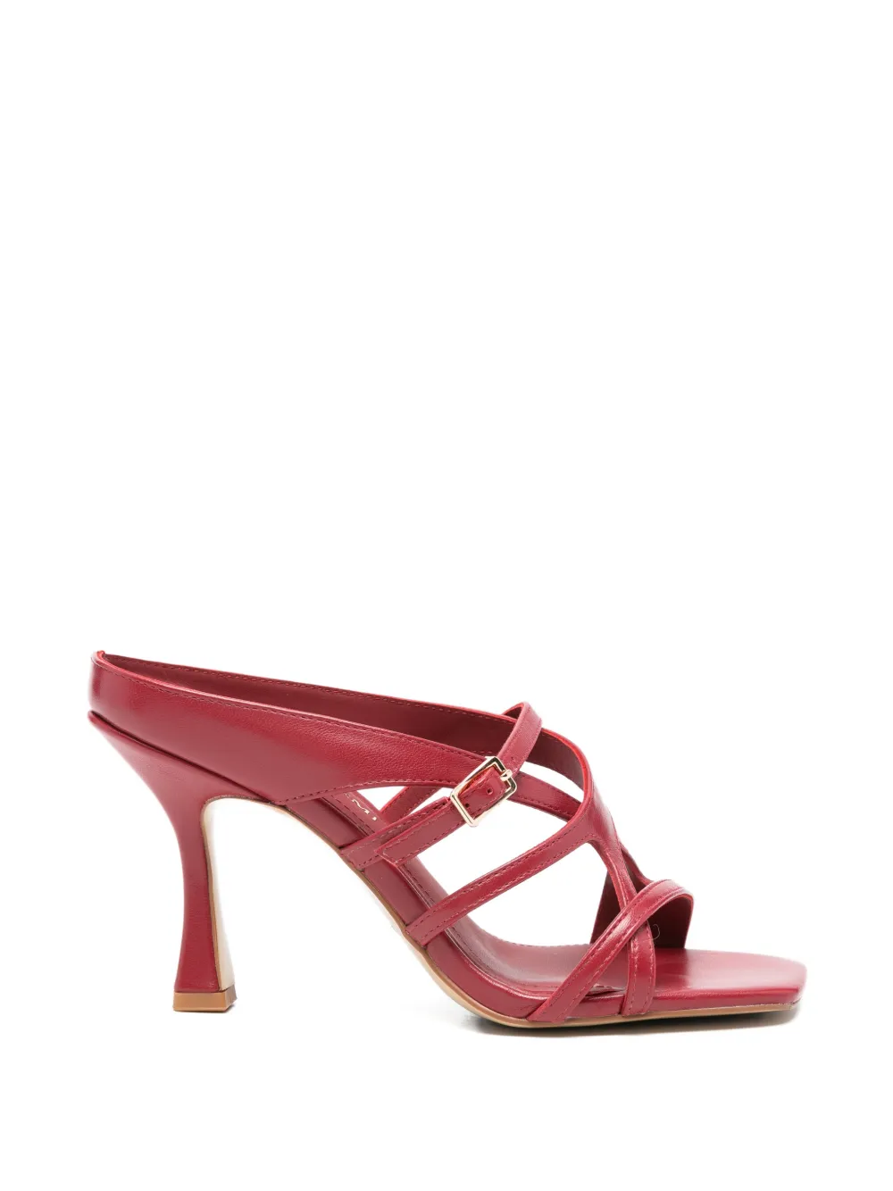 Bruno Premi buckle-strap leather sandals Rood