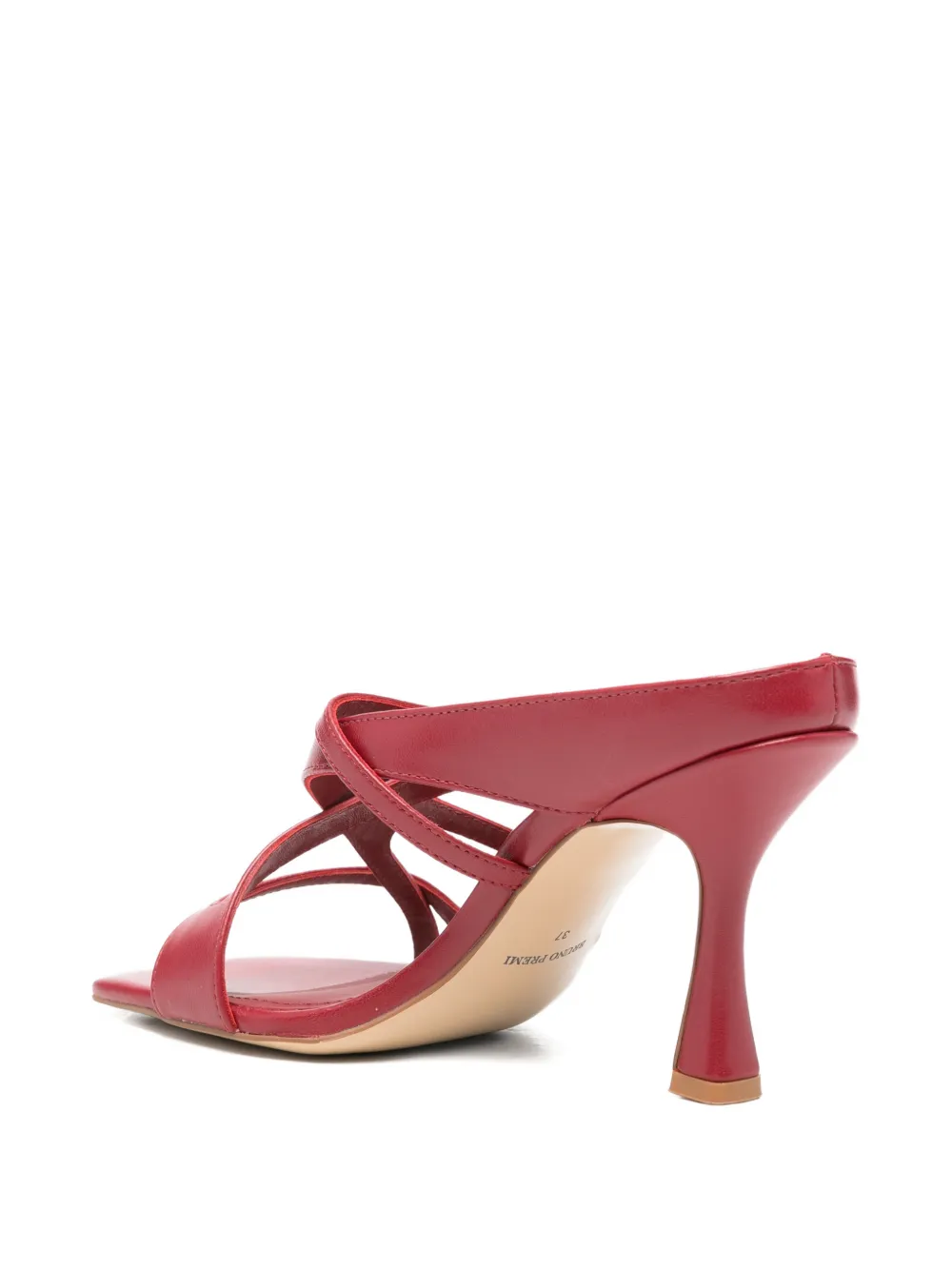 Bruno Premi buckle-strap leather sandals Rood