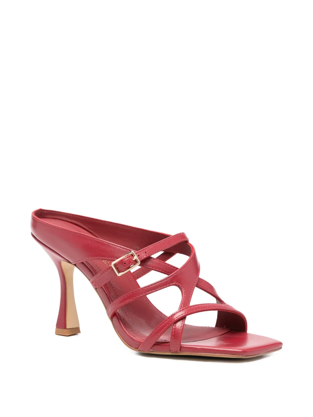 Bruno Premi buckle-strap leather sandals Rood