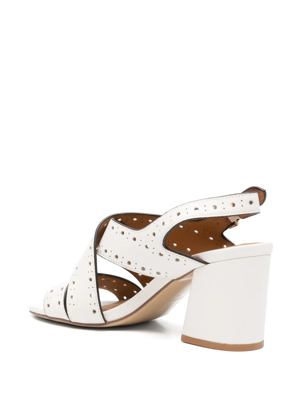 Bruno Premi perforated-strap sandals Wit