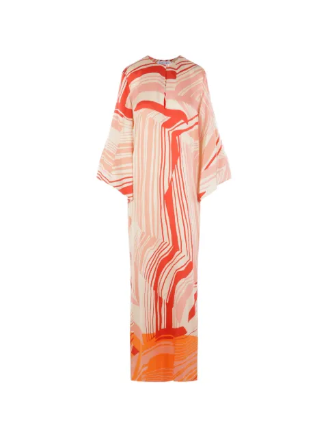 Raquel Diniz abstract-print silk dress