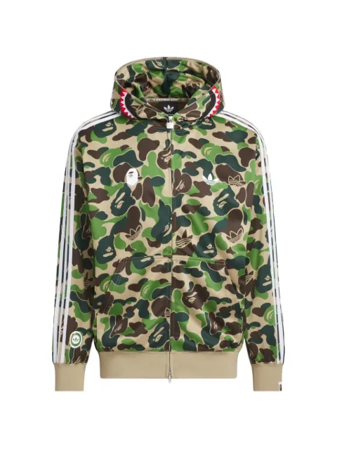 adidas x BAPE Shark camouflage-print hoodie