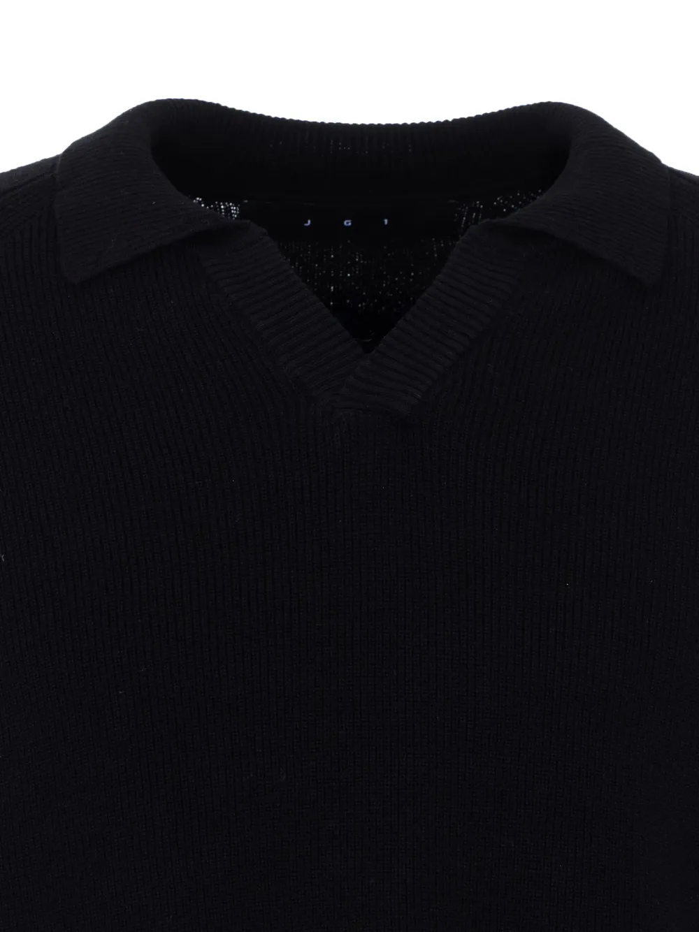  Jg1 Pull à Col V - Noir 