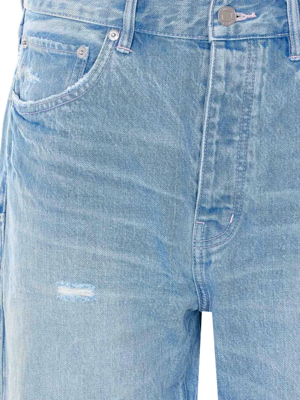 Purple Brand P011 Knee Blowout gerafelde jeans Blauw