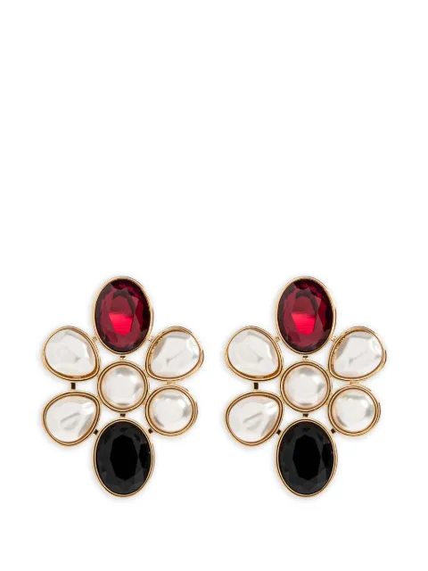 Self-Portrait faux-pearl earrings
