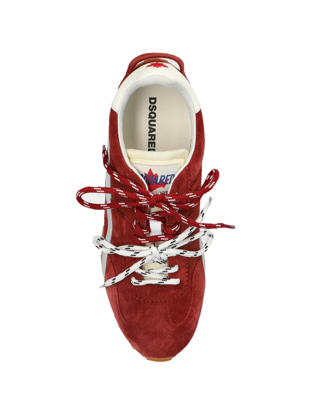 DSQUARED2 DC-642 contrast-panelled sneakers Rood