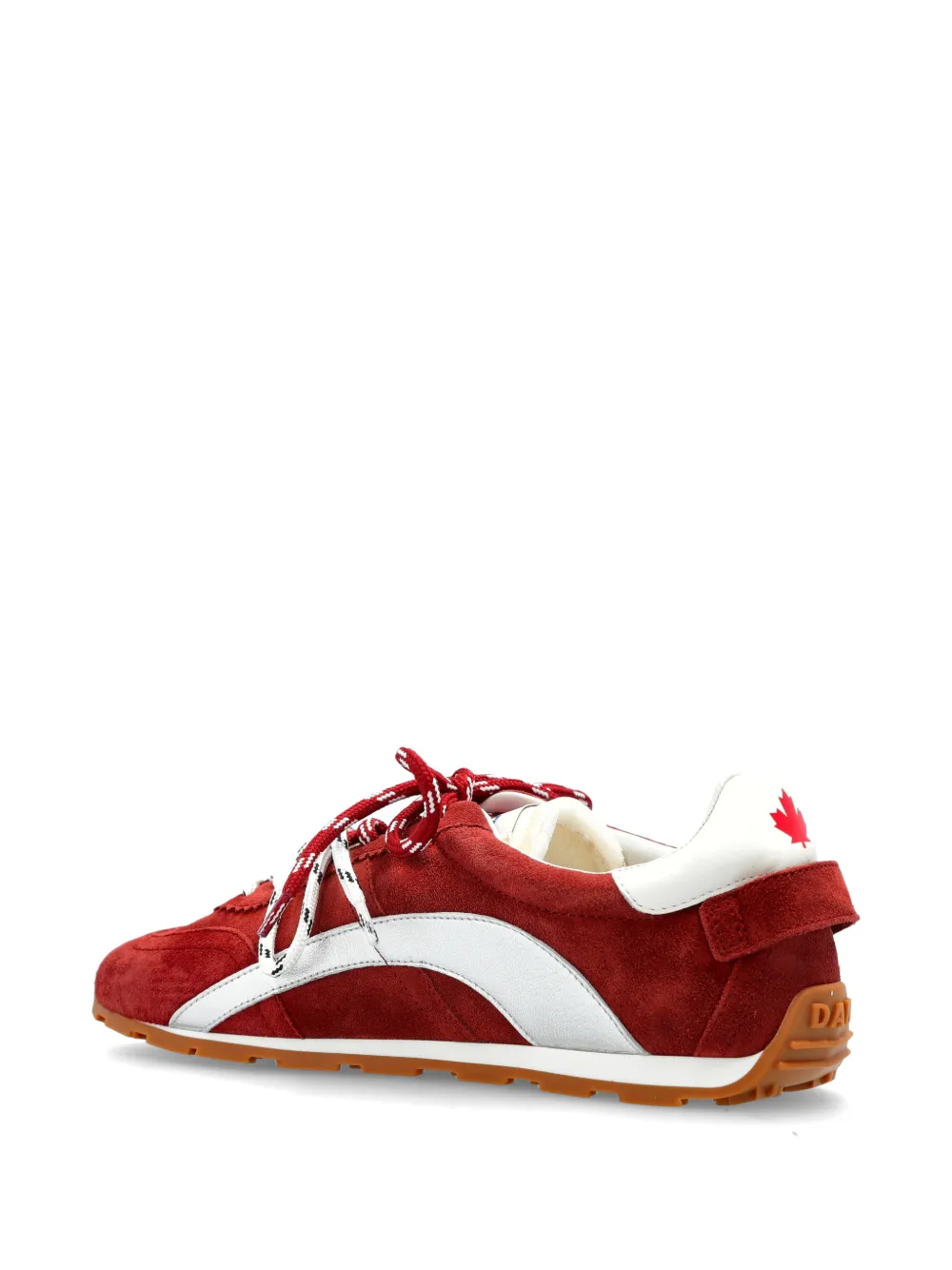 DSQUARED2 DC-642 contrast-panelled sneakers Rood