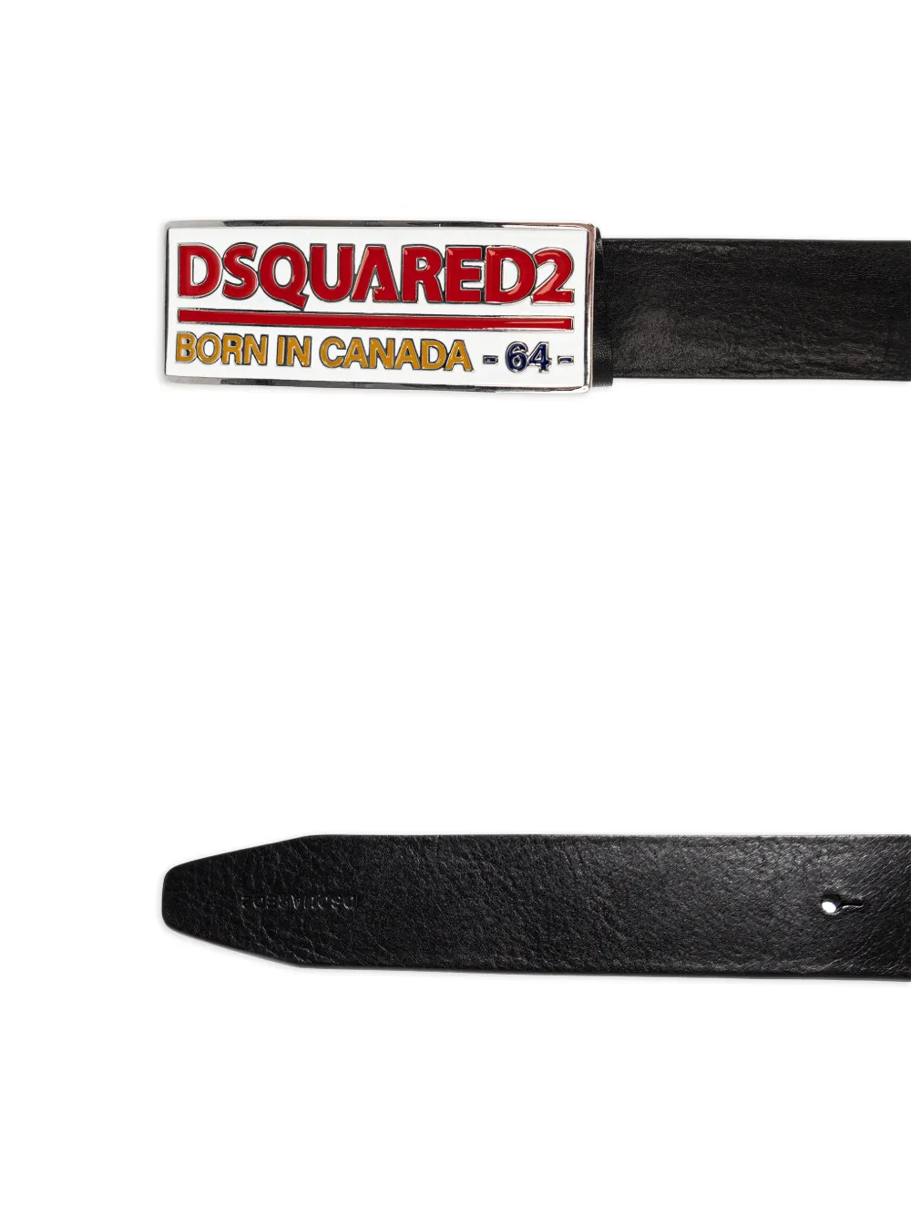 DSQUARED2 Riem met logoplakkaat Zwart