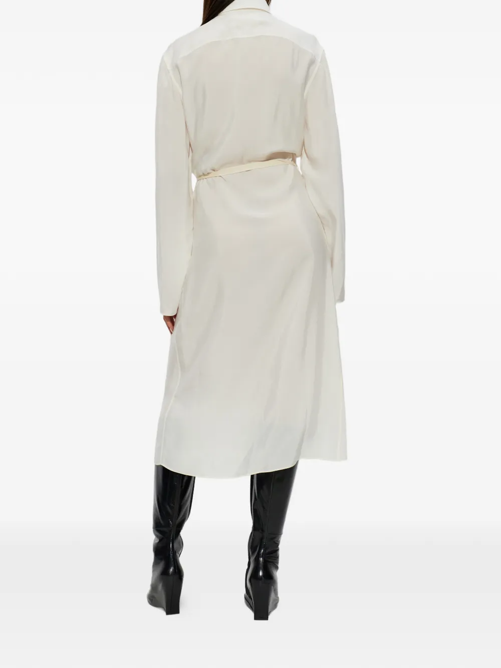 Maison Margiela Gedrapeerde blousejurk Wit
