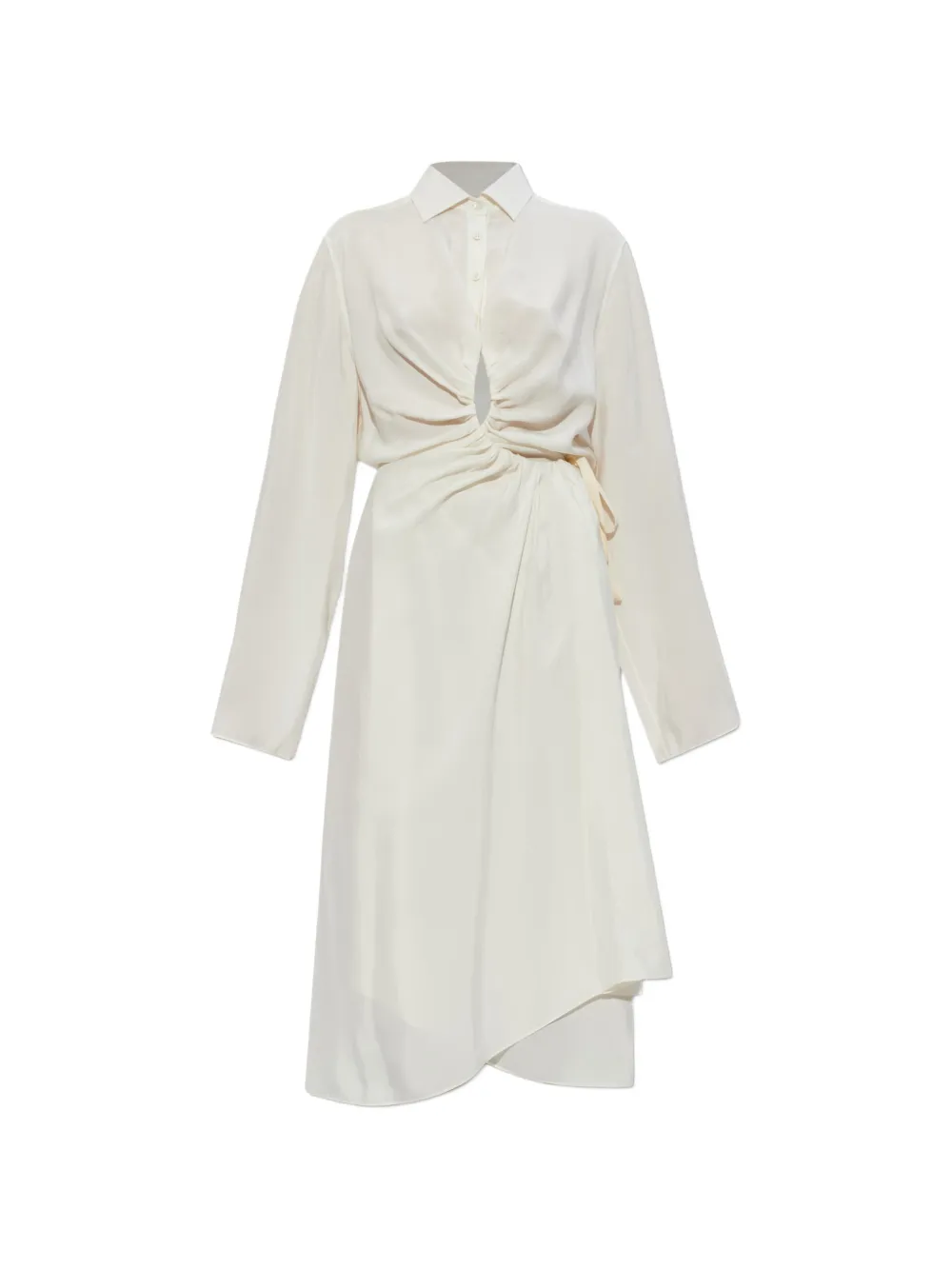 Maison Margiela gathered-detail dress - Bianco