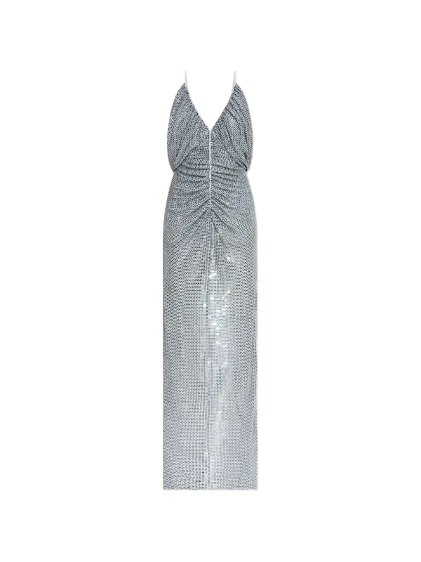 self portrait beaded maxi dress Self-Portrait Off-the-shoulder Beaded Maxi Dress in White