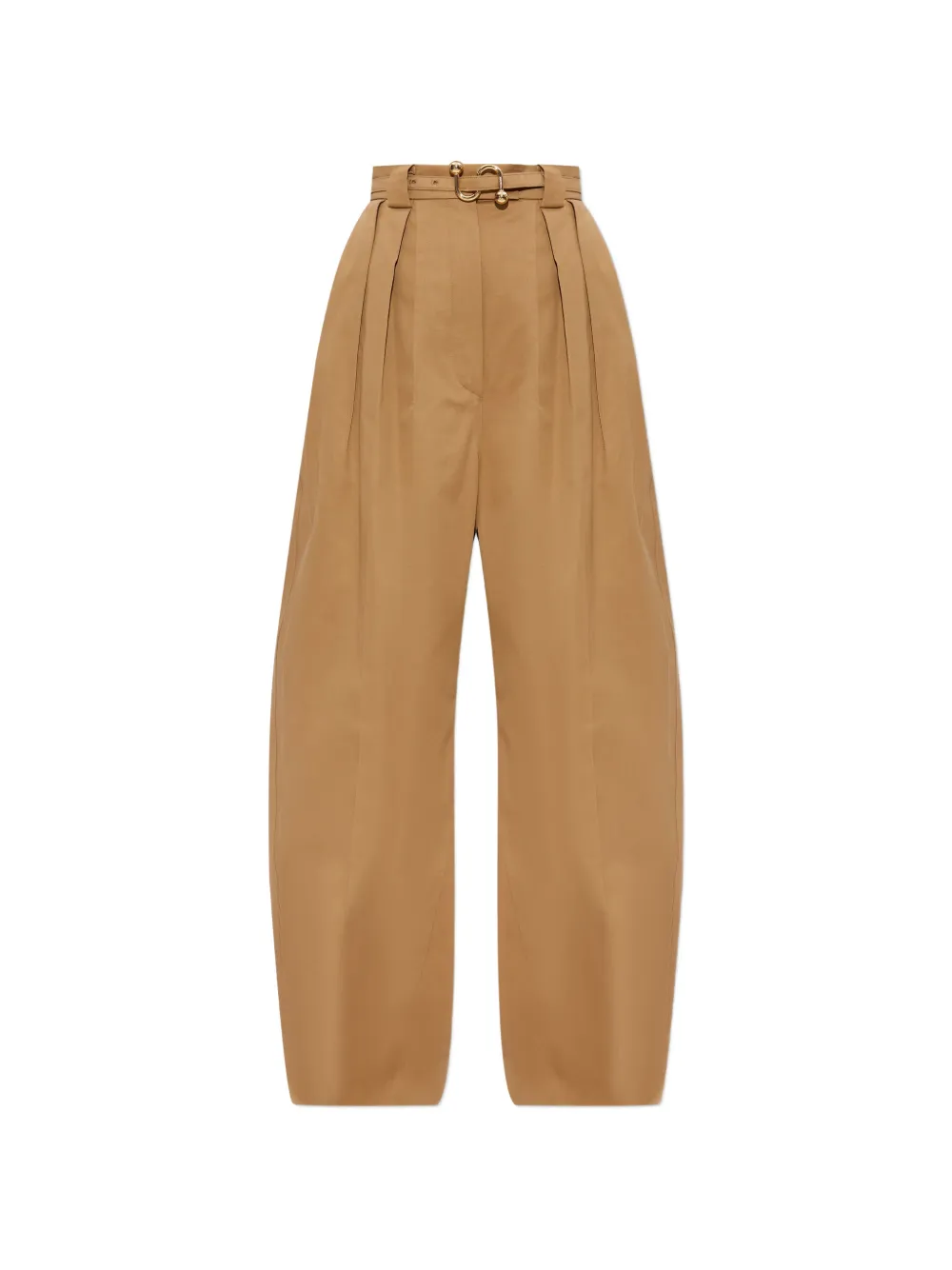 Sportmax pleated belted trousers - Toni neutri