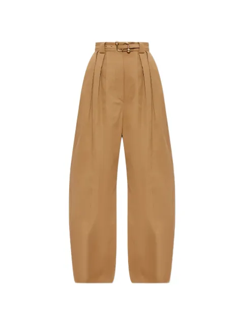 Sportmax pleated belted trousers