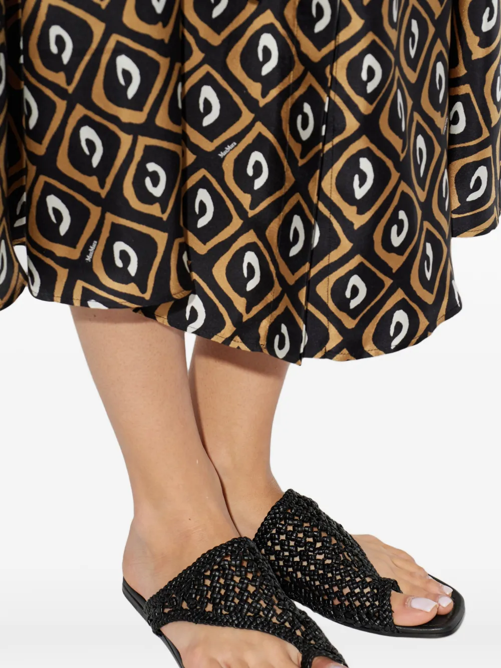 AGL Elsy geweven sandalen Zwart