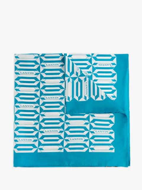 Lanvin geometric-printed scarf
