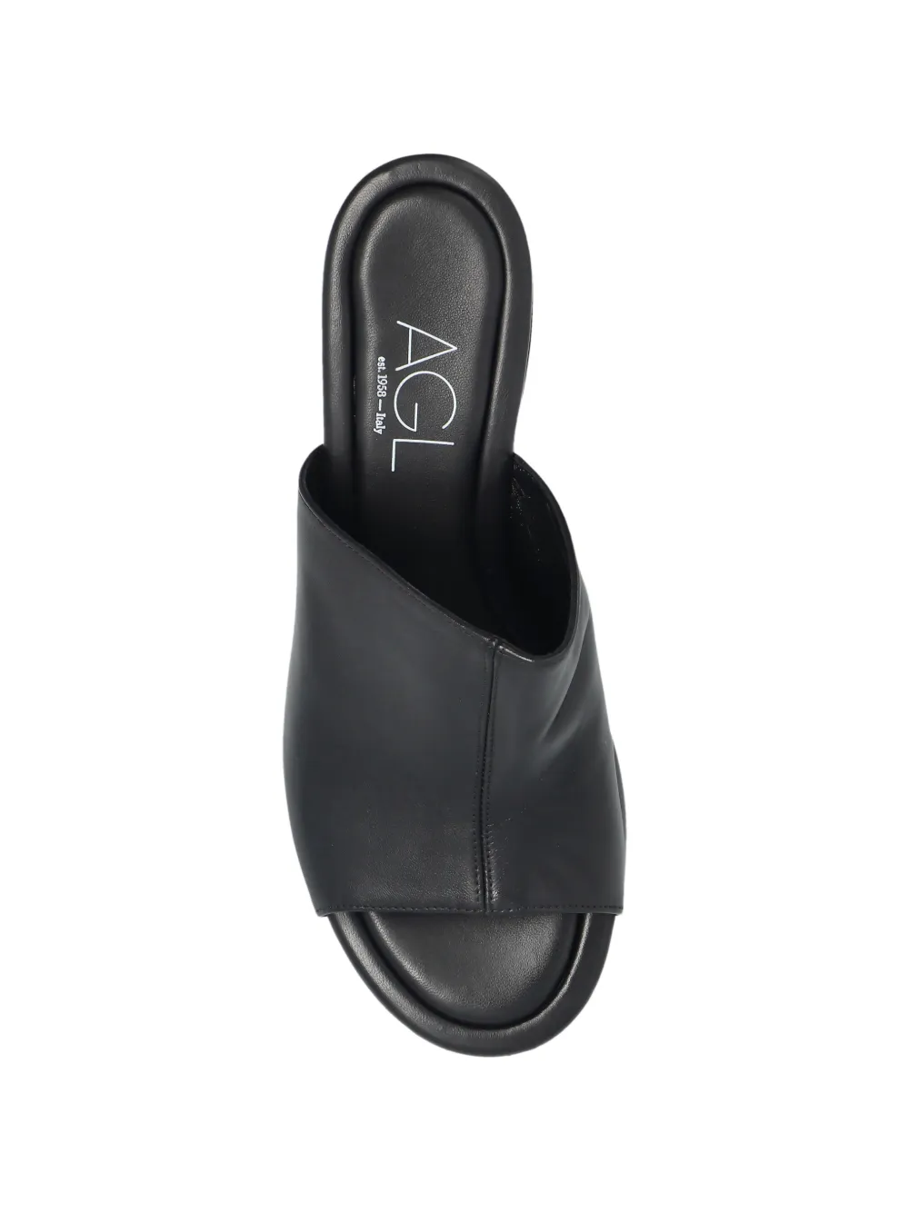 AGL peep-toe sandals Zwart