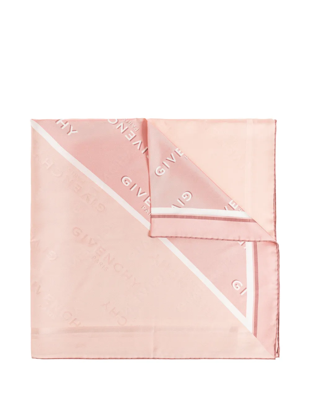 Givenchy Foulard con stampa logo - Rosa