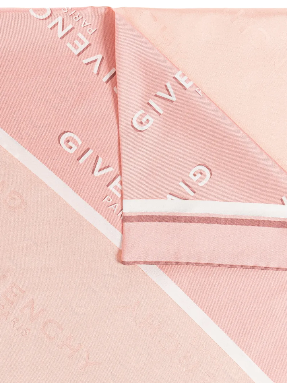  Givenchy Fular Con Logo Estampado - Rosa 
