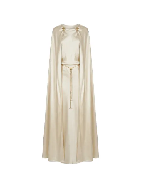 Danamé cape-detail belted dress