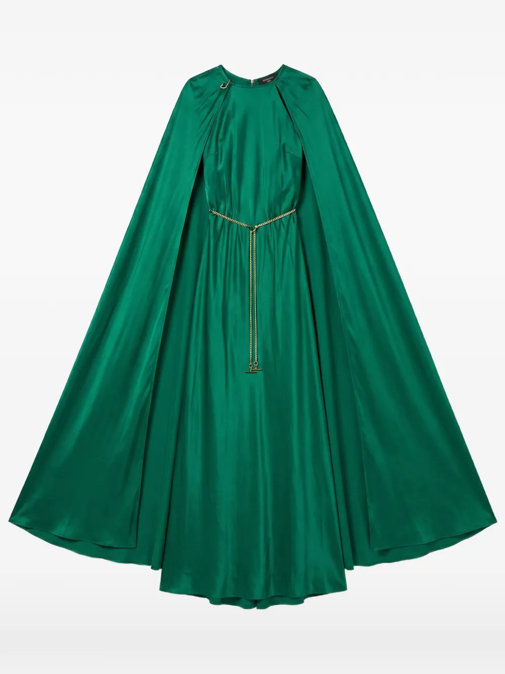 Danamé Abito lungo stile mantella - Verde