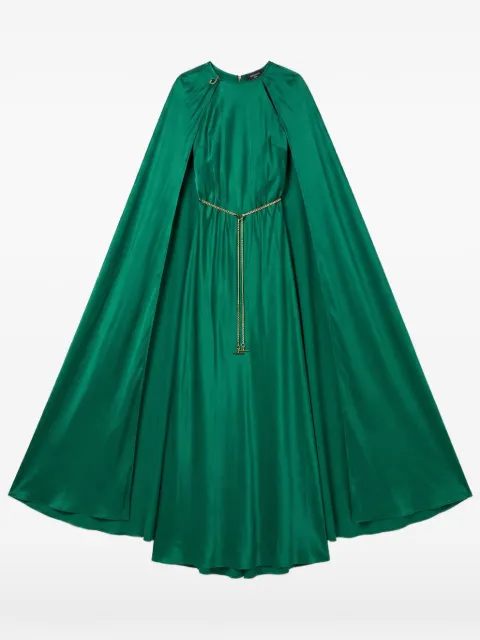 Danamé cape-style chain-belt maxi dress