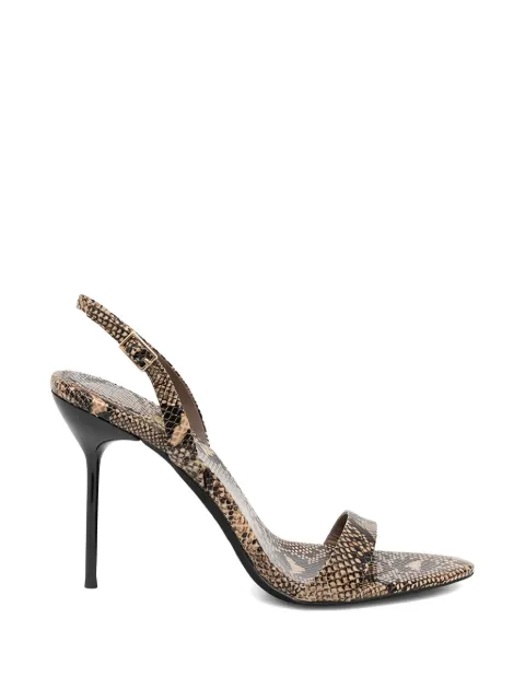 Jeffrey Campbell snake-print heeled sandals