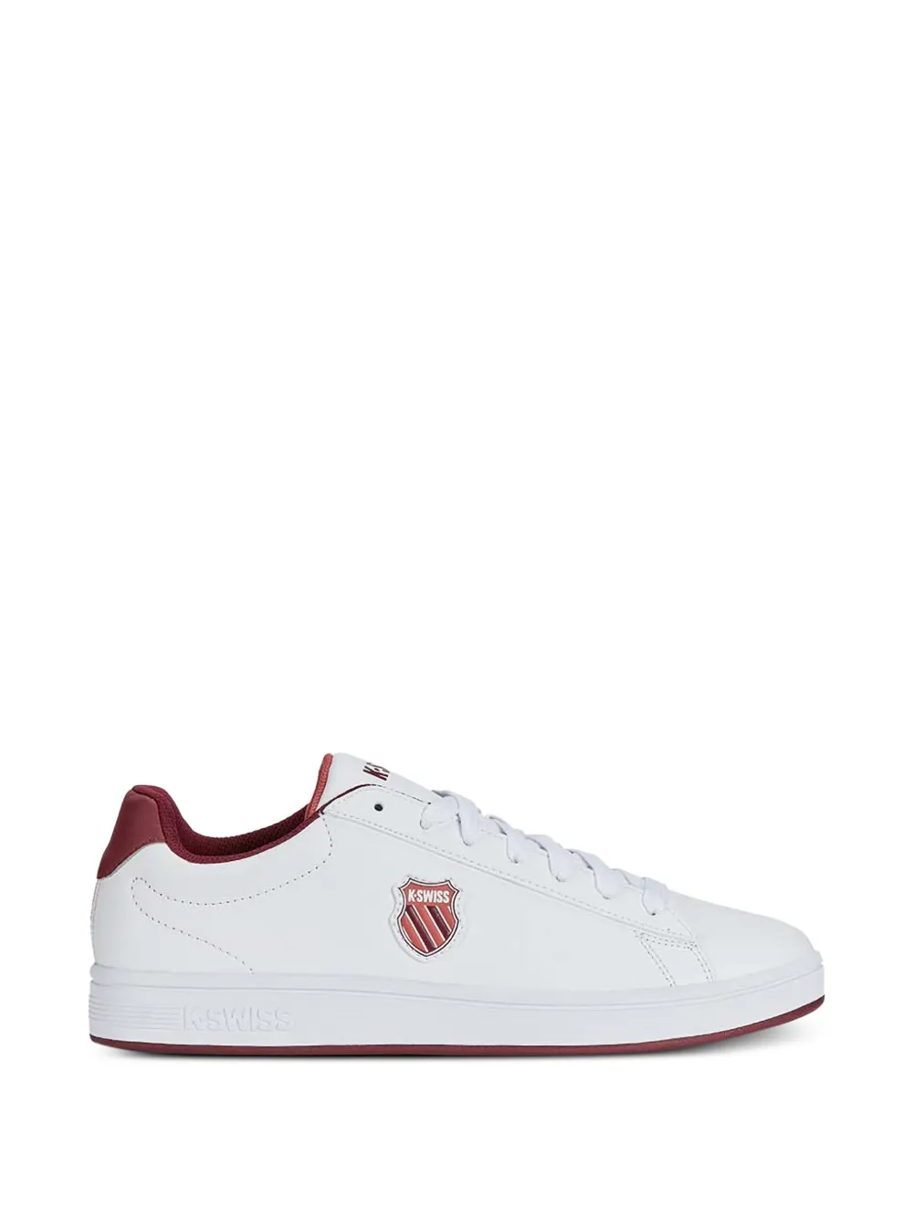 K-Swiss Court Shield logo-patch sneakers - Bianco
