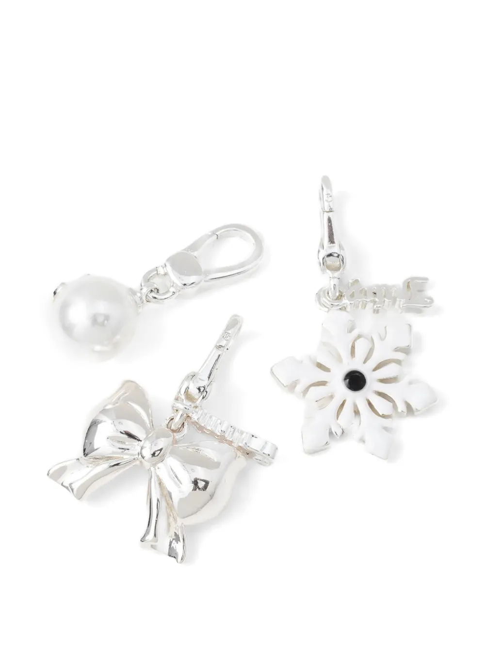 Juicy Couture bow snowflake charms (set of three) · OS