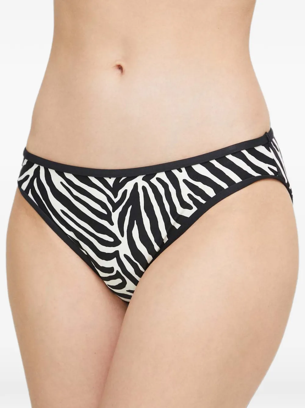 Kate Spade zebra-print bikini bottoms - Bianco