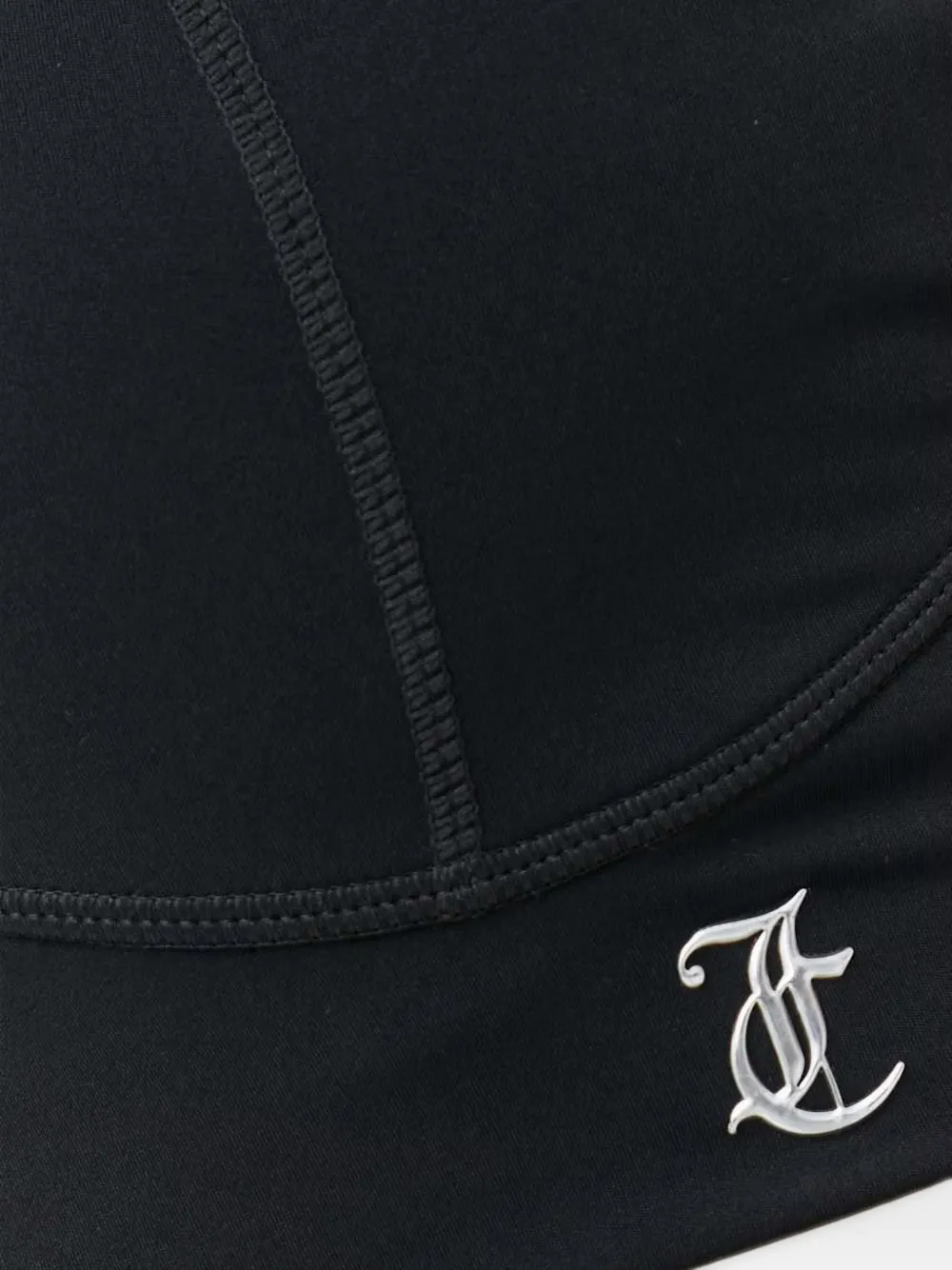 Juicy Couture Lazlo logo-plaque sports bra Zwart