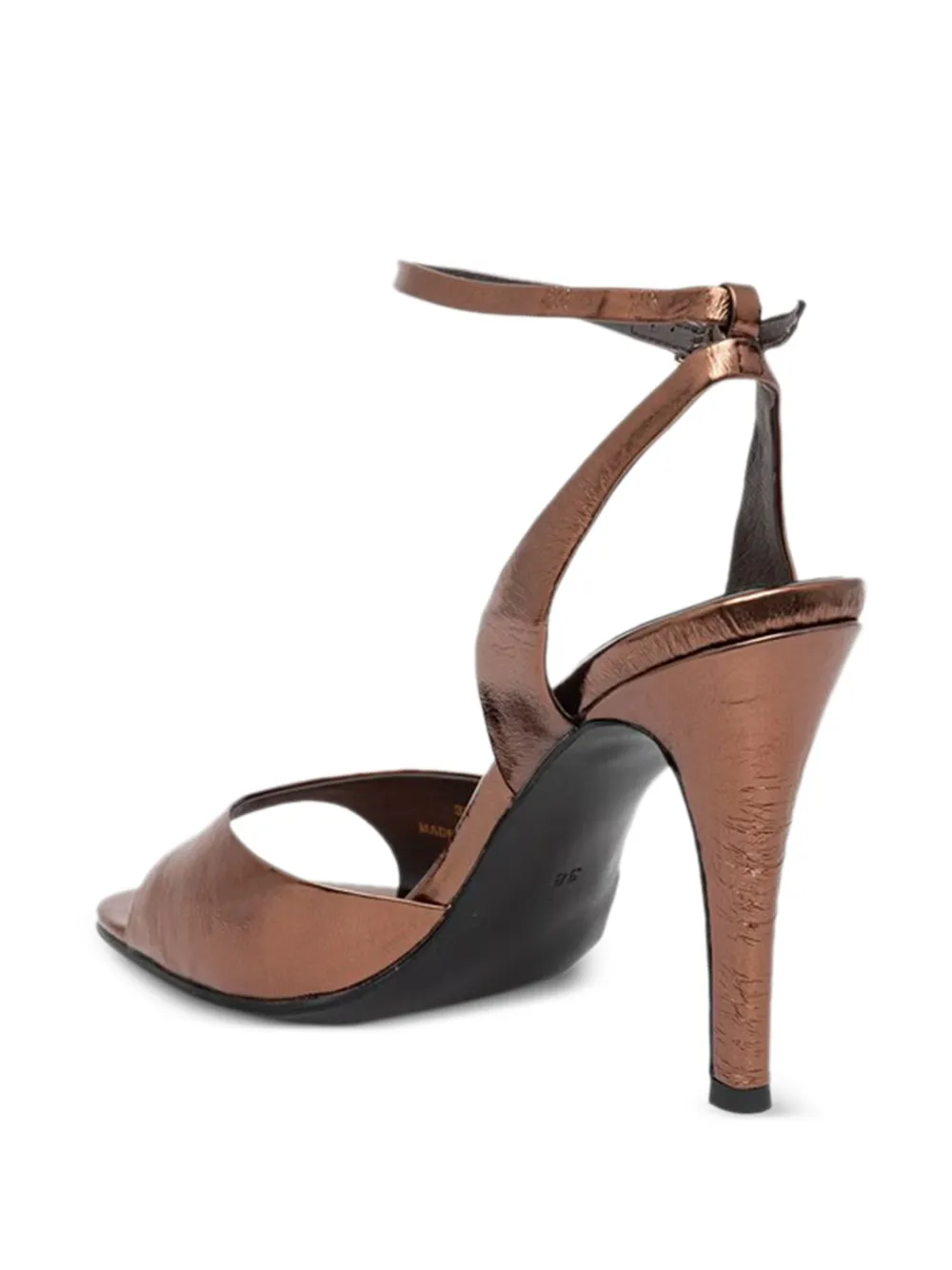 Jeffrey Campbell 80 mm sandalen met enkelbandje en hak Bruin