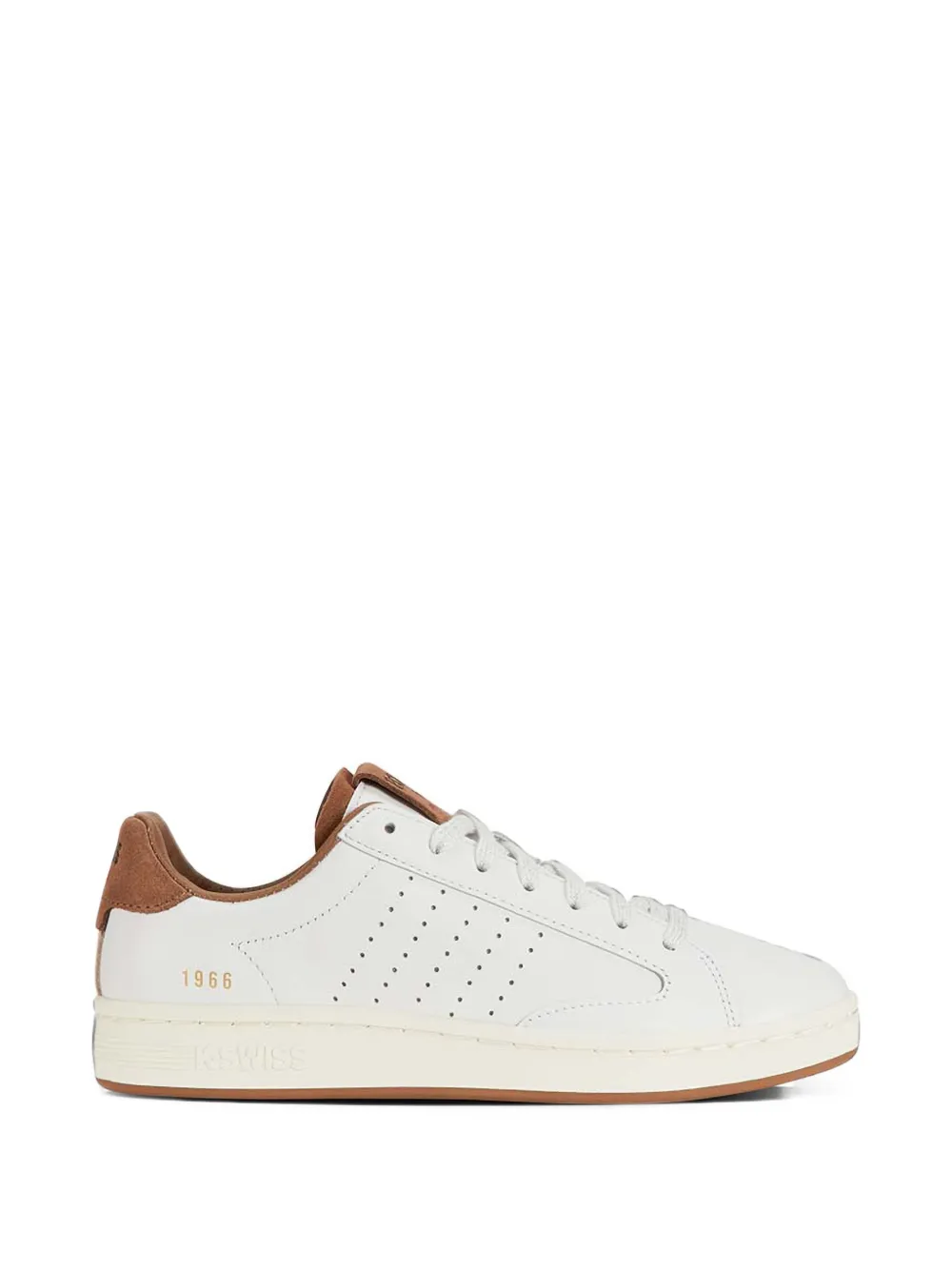 K-Swiss perforated-detail leather sneakers