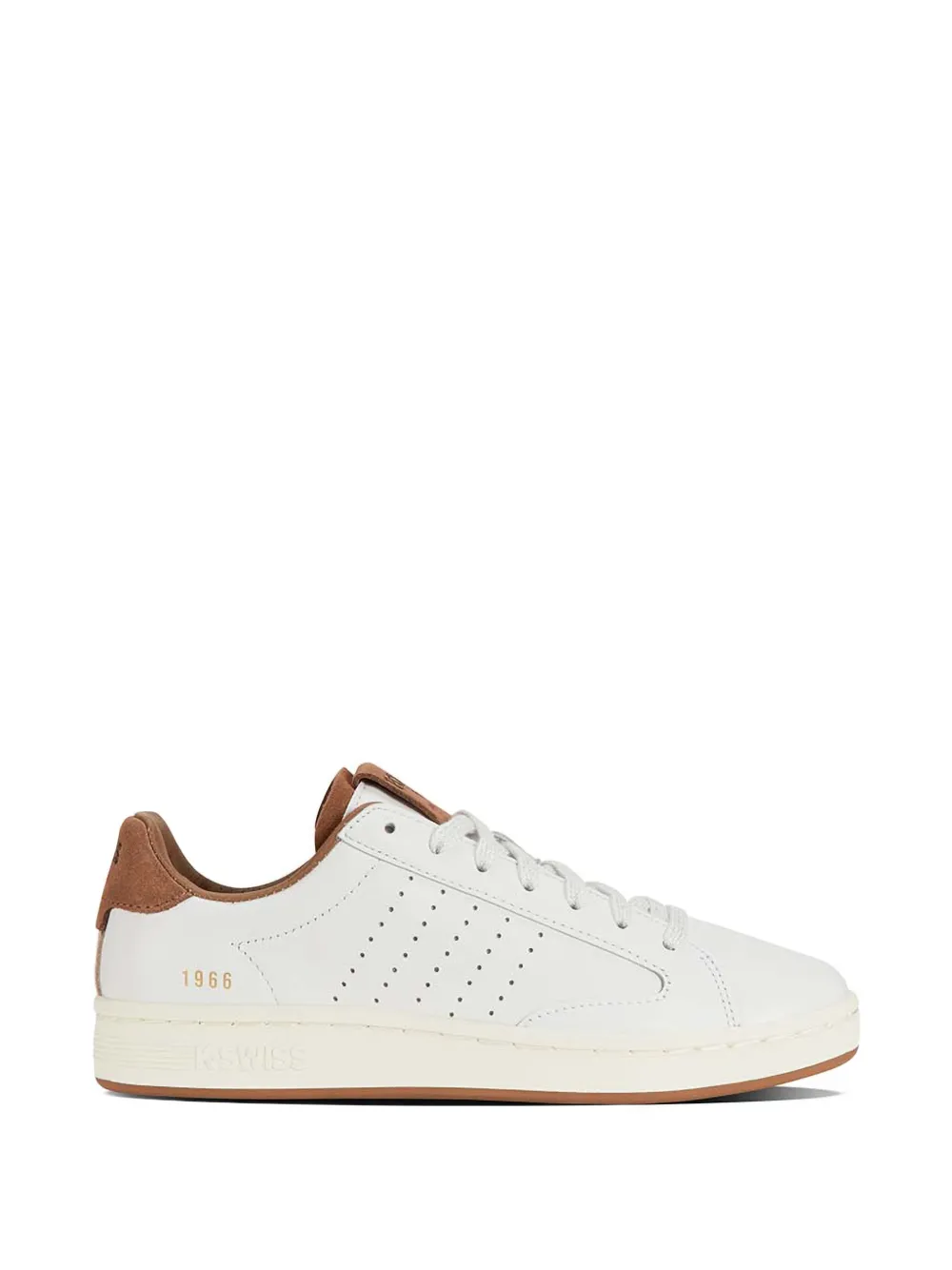 K-Swiss perforated-detail leather sneakers - Weiß