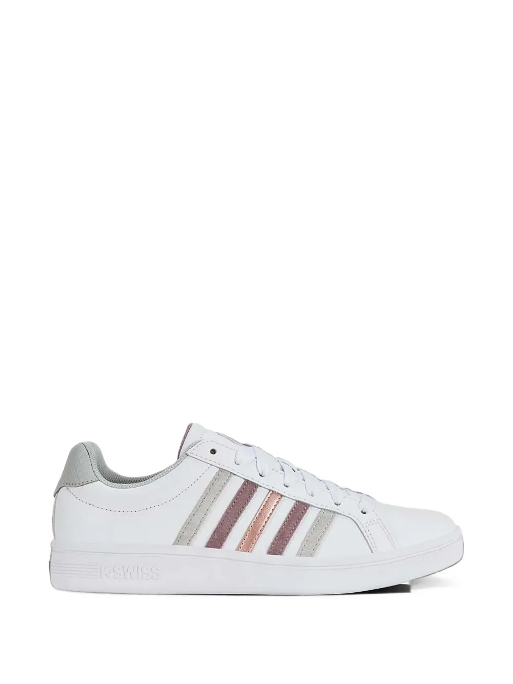 K-Swiss Court Tiebreak striped leather sneakers