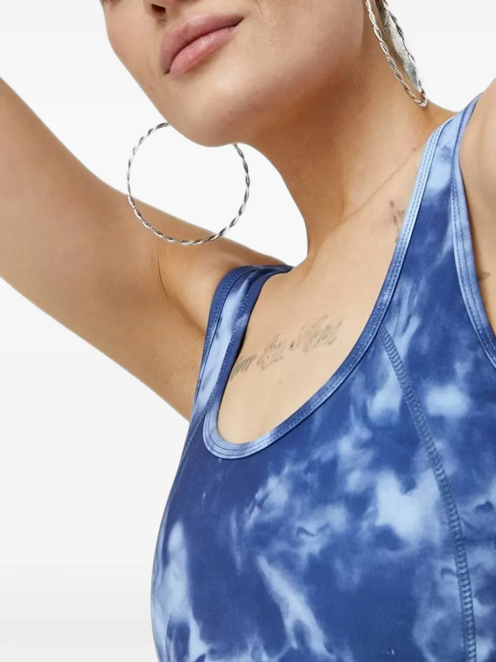Juicy Couture Lazlo tie-dye sports bra - Blau