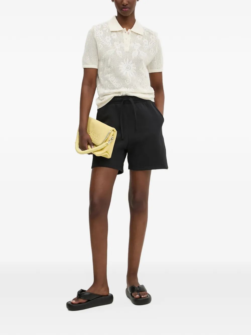 Herschel Supply Co. Shorts met trekkoordtaille Zwart