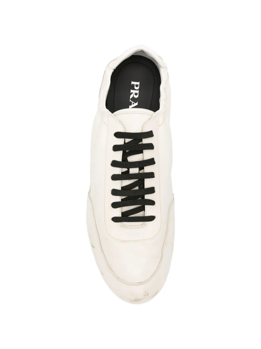 Prada Collapse lace-up sneakers Beige
