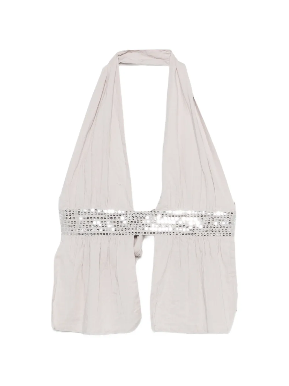 Gimaguas Infinito sequin halterneck top - Grigio