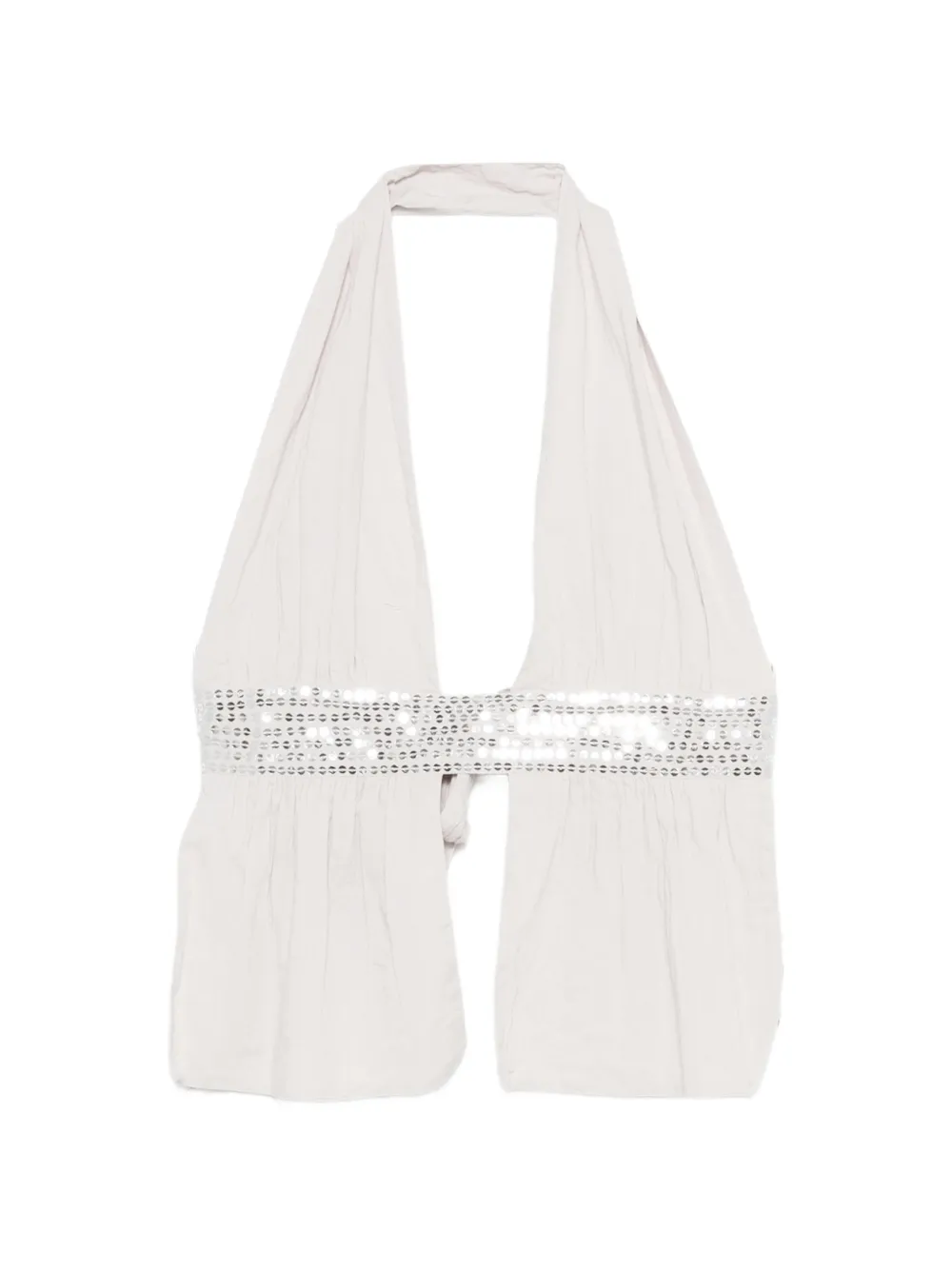 Gimaguas Infinito sequin halterneck top - Grigio