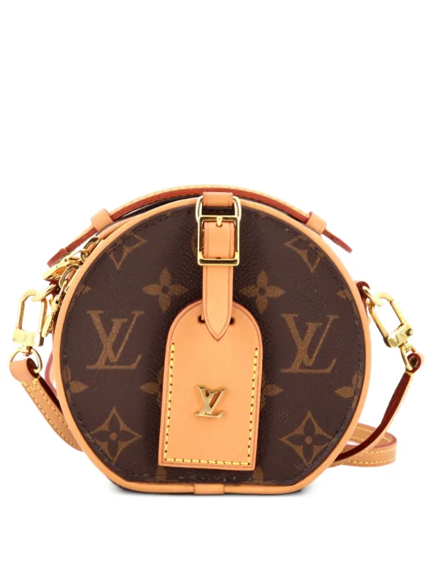 Louis Vuitton Pre-owned Mini Boite Chapeau Bag Monogram Canvas Crossbody Bag in Brown