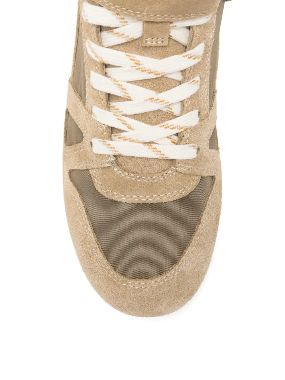 ISABEL MARANT Senny high-top sneakers met vlakken Beige