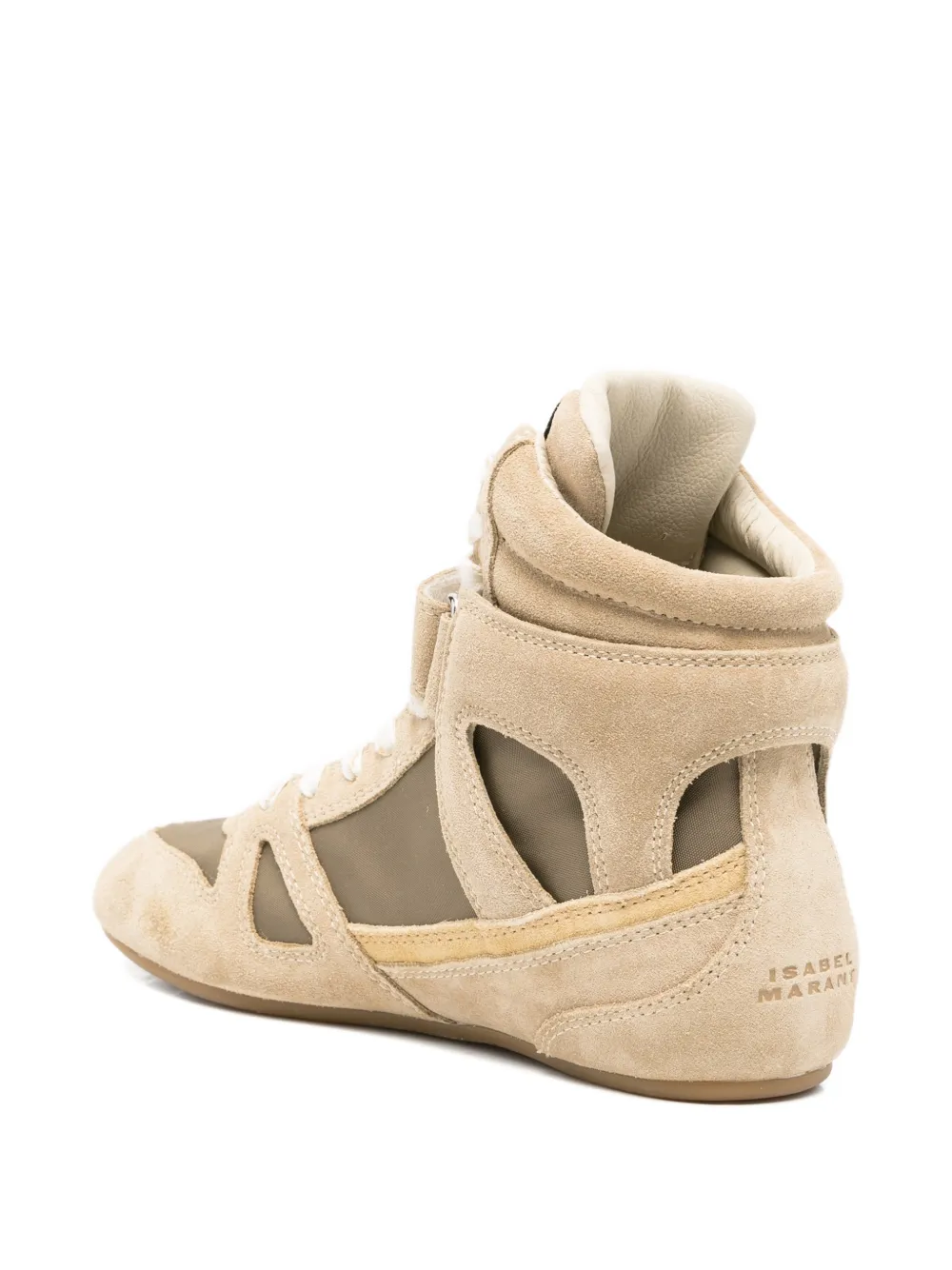 ISABEL MARANT Senny high-top sneakers met vlakken Beige