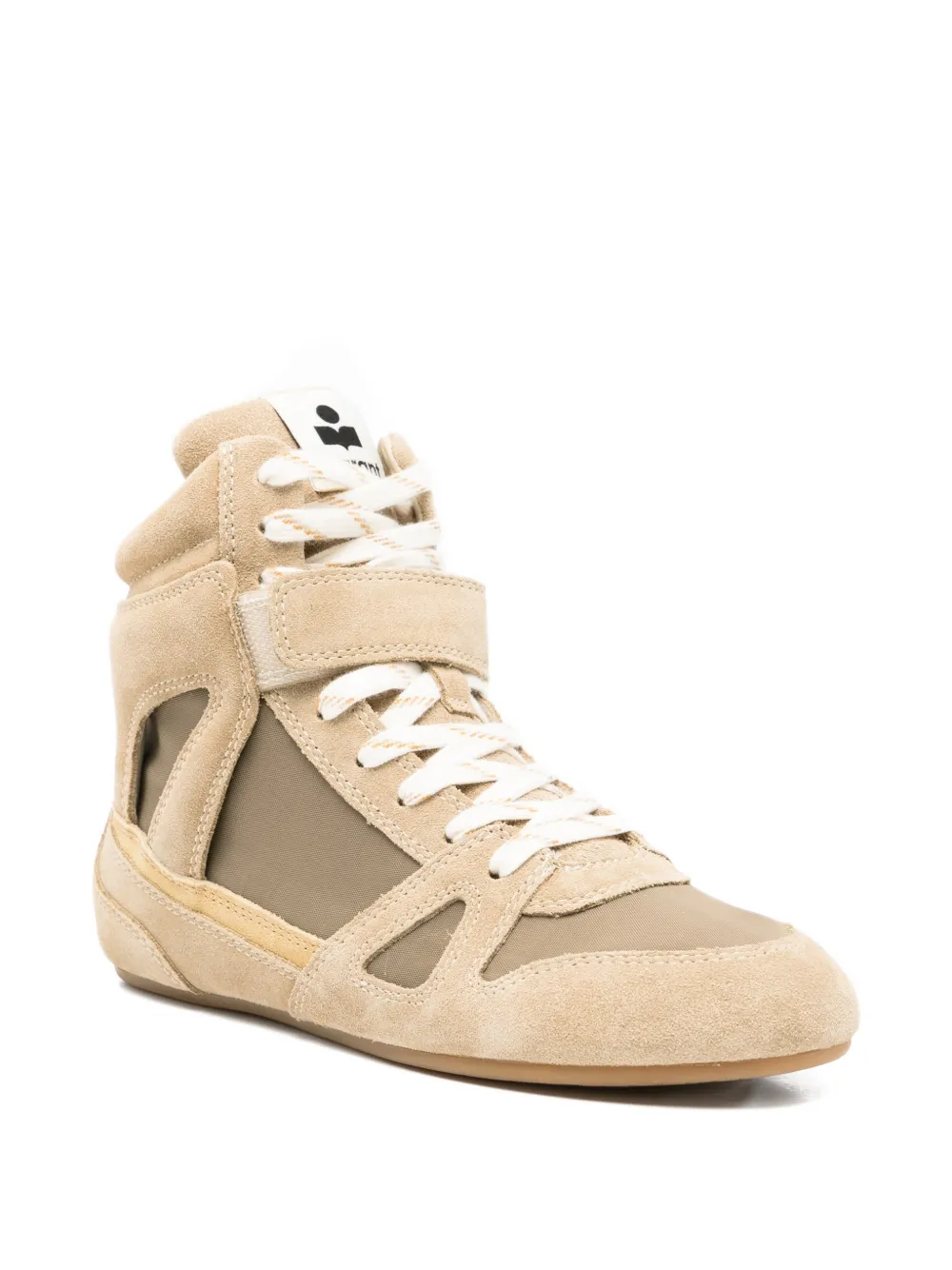 ISABEL MARANT Senny high-top sneakers met vlakken Beige