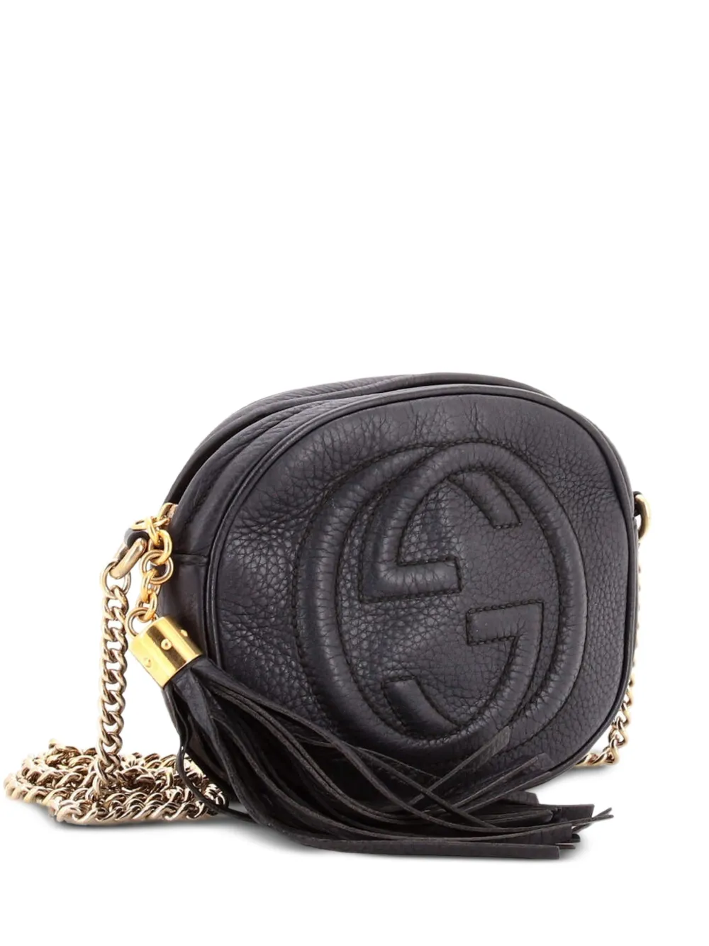 Gucci Pre-Owned Soho Chain Bag Leather Mini crossbody bag - Nero