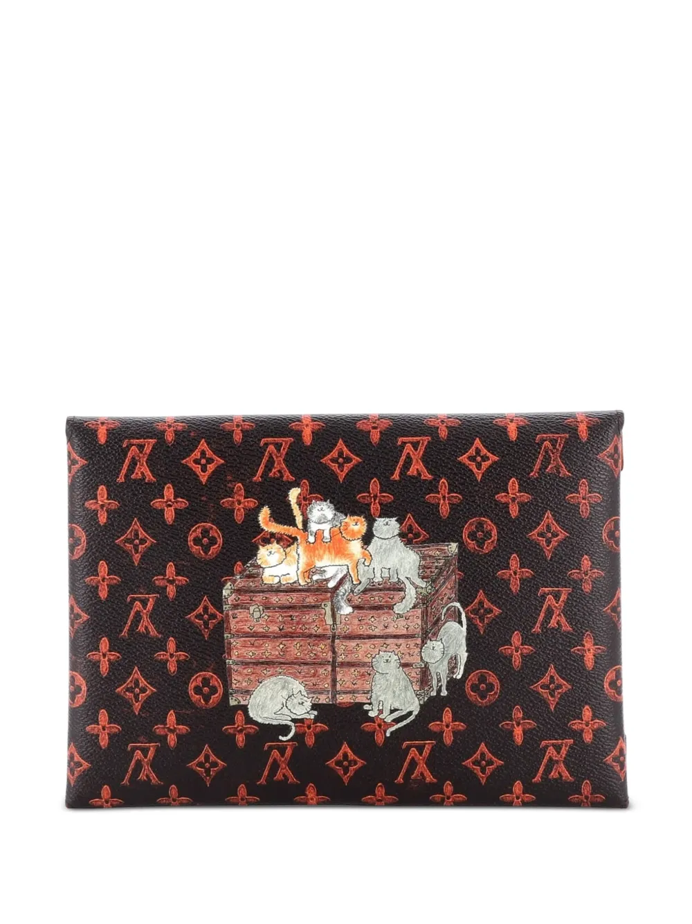  Louis Vuitton Pre-owned Clutch Irigami Pochette Set Limited Edition Grace Coddington Catogram Canvas - Marrone 