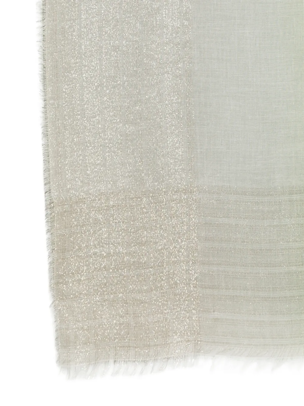 Faliero Sarti Ombré sjaal met metallic-effect Groen