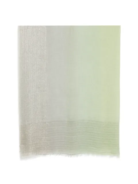 Faliero Sarti ombré metallic-thread scarf