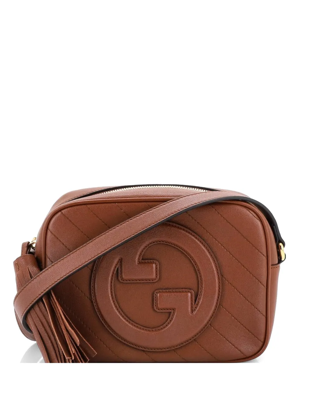Gucci Pre-Owned Blondie NM Camera Shoulder Bag Diagonal Quilted Leather Small crossbody bag - Marrone