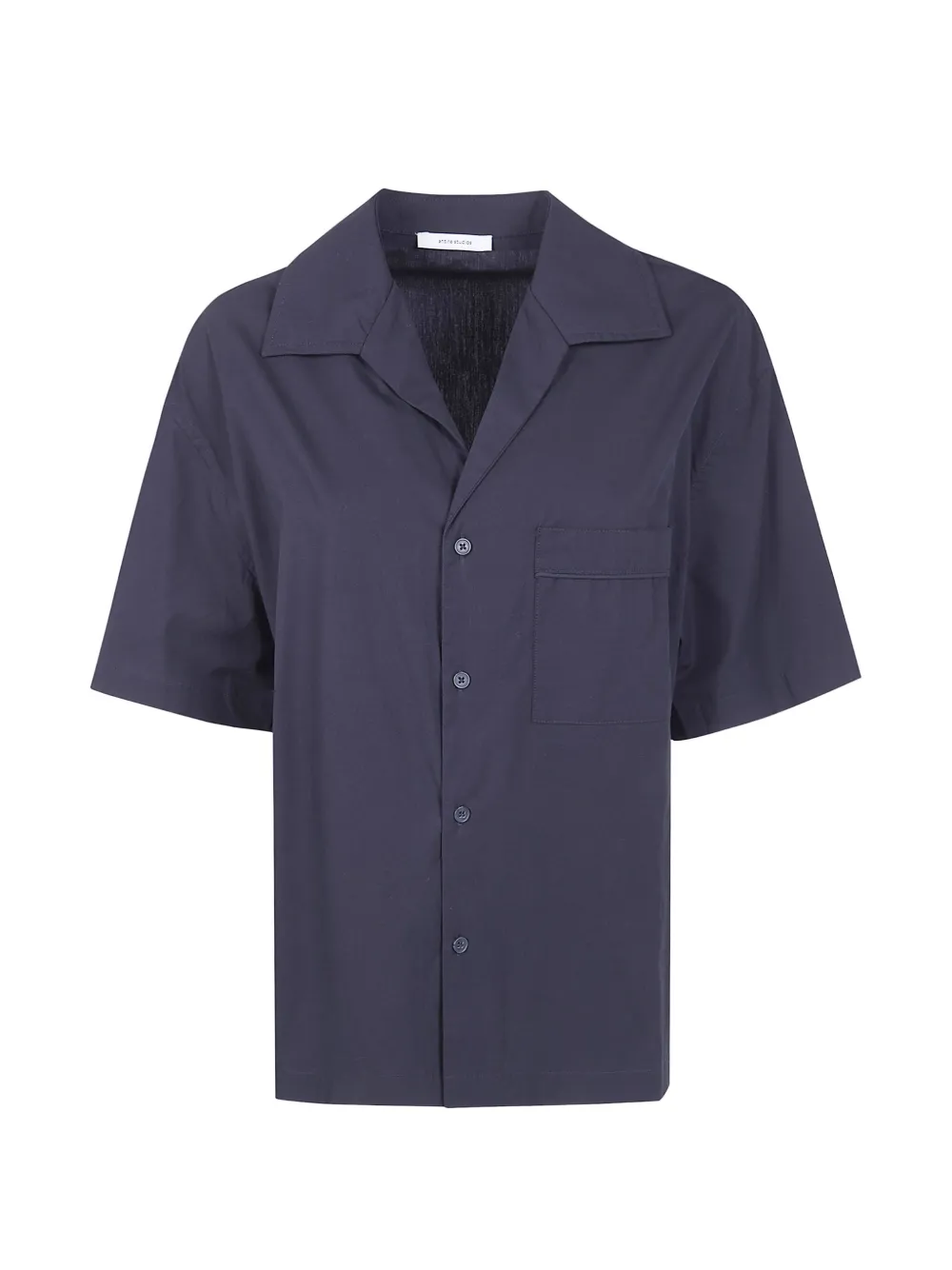 ENTIRE STUDIOS V-neck short-sleeve shirt - Blu
