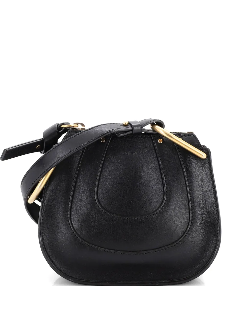 Chloé Pre-Owned Hayley Hobo Leather Nano shoulder bag - Nero